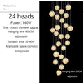 Modern Dimmable LED Spiral Staircase Chandelier Espen SPINGAR.COM