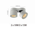 Dimmable Foldable Rotateable LED Spotlight - Milo Lampasa.com