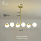 Edvin – Modern Glass Ball LED Pendant Light for Dining Tables and Bars Kozyled.com