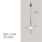 Vornel – Unique Minimalist Frosted Glass Bedside/ corner LED Pendant Lamp Lampasa.com
