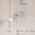Hedvig – Modern White Glass LED Pendant Lamp Lampasa.com