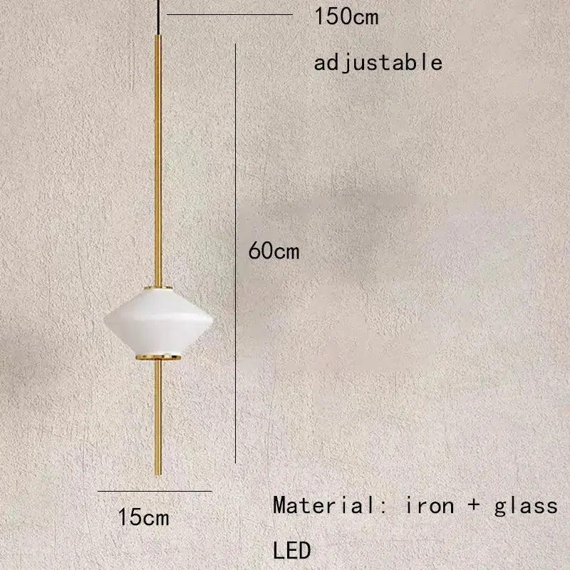 Hedvig – Modern White Glass LED Pendant Lamp Lampasa.com