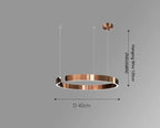 Modern Luxury Ring LED Pendant Lamp Alberte SPINGAR.COM