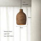 Handmade Japanese Wabi Sabi LED Pendant Lamp Satoko SPINGAR.COM