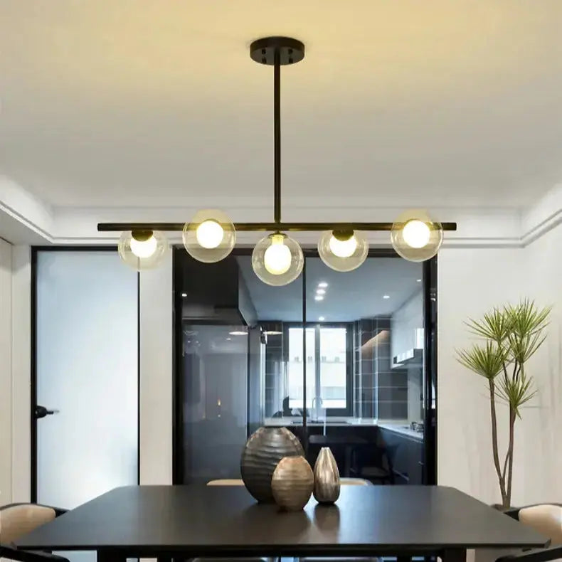 Edvin – Modern Glass Ball LED Pendant Light for Dining Tables and Bars Kozyled.com