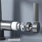 Unique Design Digital Display Waterfall Basin faucet Vidar SPINGAR.COM
