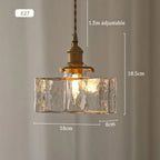 Retro Glass LED/Halogen Pendant Lamp Oline SPINGAR.COM