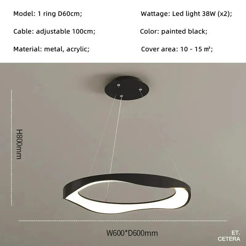 Luuk – Modern Dimmable LED Pendant Light with Creative Design Lampasa.com