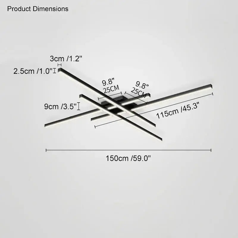 Fenro - Creative LED Strip Dimmable Ceiling Lamp Lampasa.com