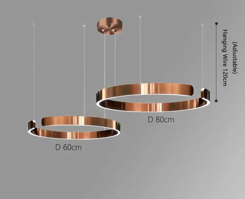 Modern Luxury Ring LED Pendant Lamp Alberte SPINGAR.COM