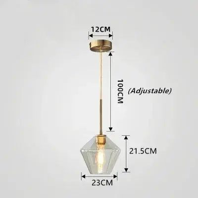 Orya – Artistic Modern Amber Glass LED Pendant Lamp Lampasa.com