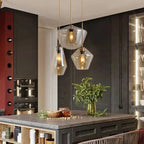 Orya – Artistic Modern Amber Glass LED Pendant Lamp Lampasa.com