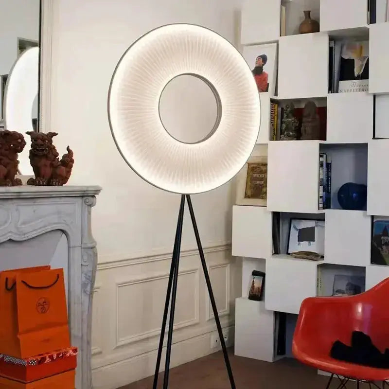 Liora - Scandinavian Pleated Fabric Floor Lamp Lampasa.com