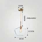 Orya – Artistic Modern Amber Glass LED Pendant Lamp Lampasa.com