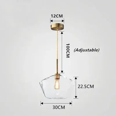 Orya – Artistic Modern Amber Glass LED Pendant Lamp Lampasa.com