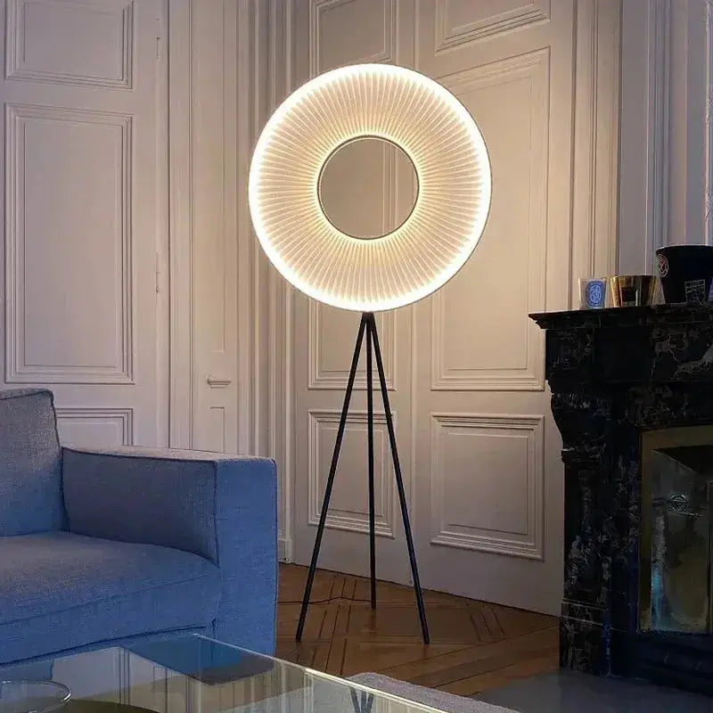 Liora - Scandinavian Pleated Fabric Floor Lamp Lampasa.com