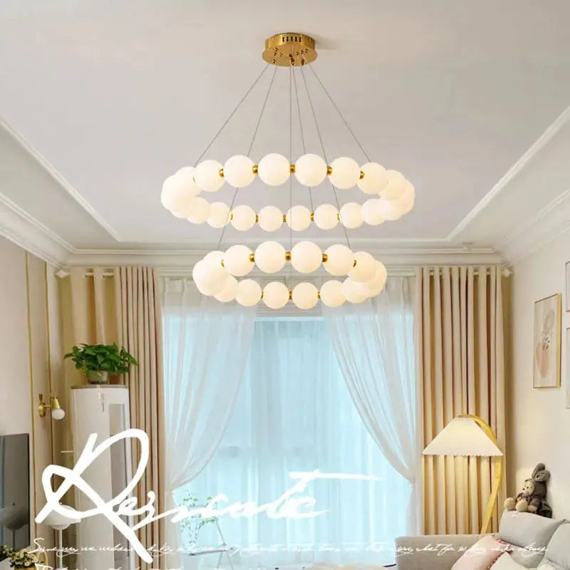 Postmodern Chain-shaped Scandinavian Kitchen Island/ bar LED Lamp Hermann SPINGAR.COM