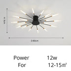 Fan-shaped LED ceiling light Arlo™ Spingar.com