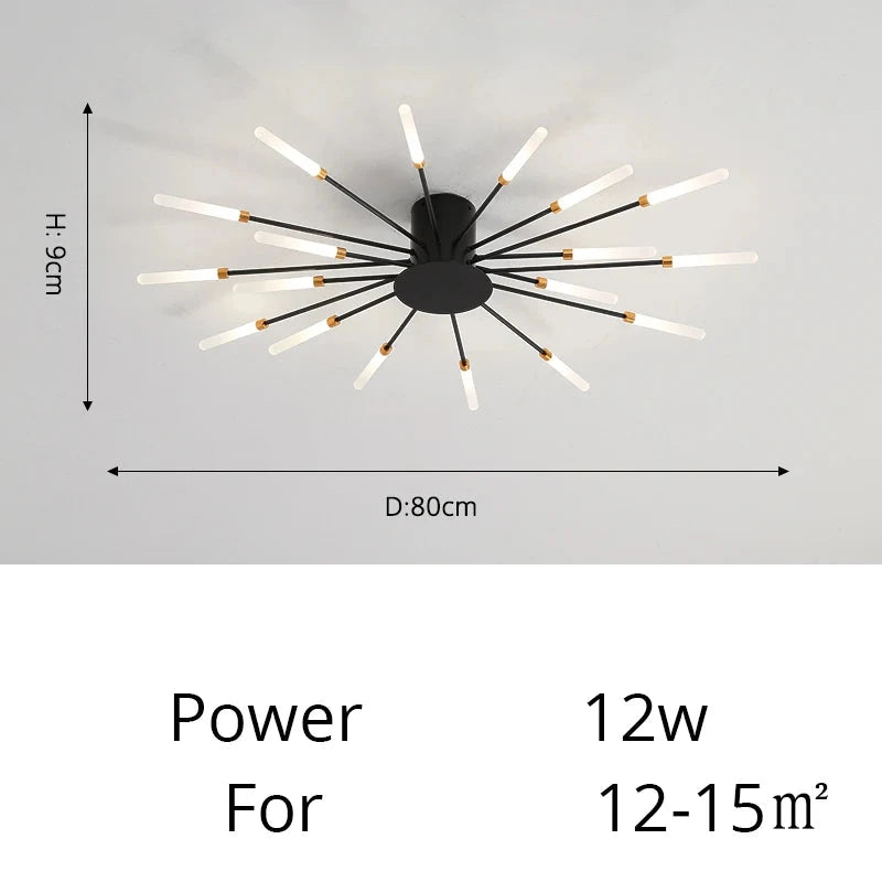 Luxuriöse fächerförmige LED-Deckenleuchte Arlo™