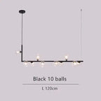 Anton – Nordic Minimalist LED Pendant Light with Glass Ball Design for Dining Tables and Bars Kozyled.com
