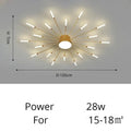 Fan-shaped LED ceiling light Arlo™ Spingar.com