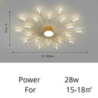 Fan-shaped LED ceiling light Arlo™ Spingar.com
