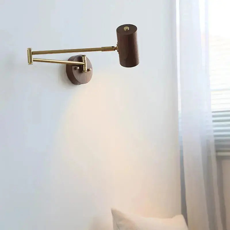Virean – Modern Wooden Arm Pull Switch LED Wall Lamp Lampasa.com