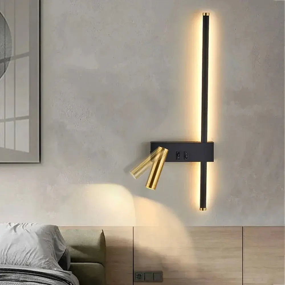Amalie – Nordic Bedside LED Spot Wall Lamp for Minimalist, Focused Lighting Kozyled