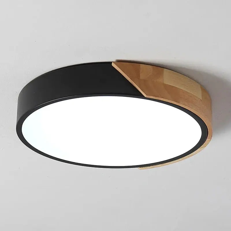 Aren – Modern LED Ceiling Lamp with Wooden Edge for Warm, Stylish Lighting Kozyled