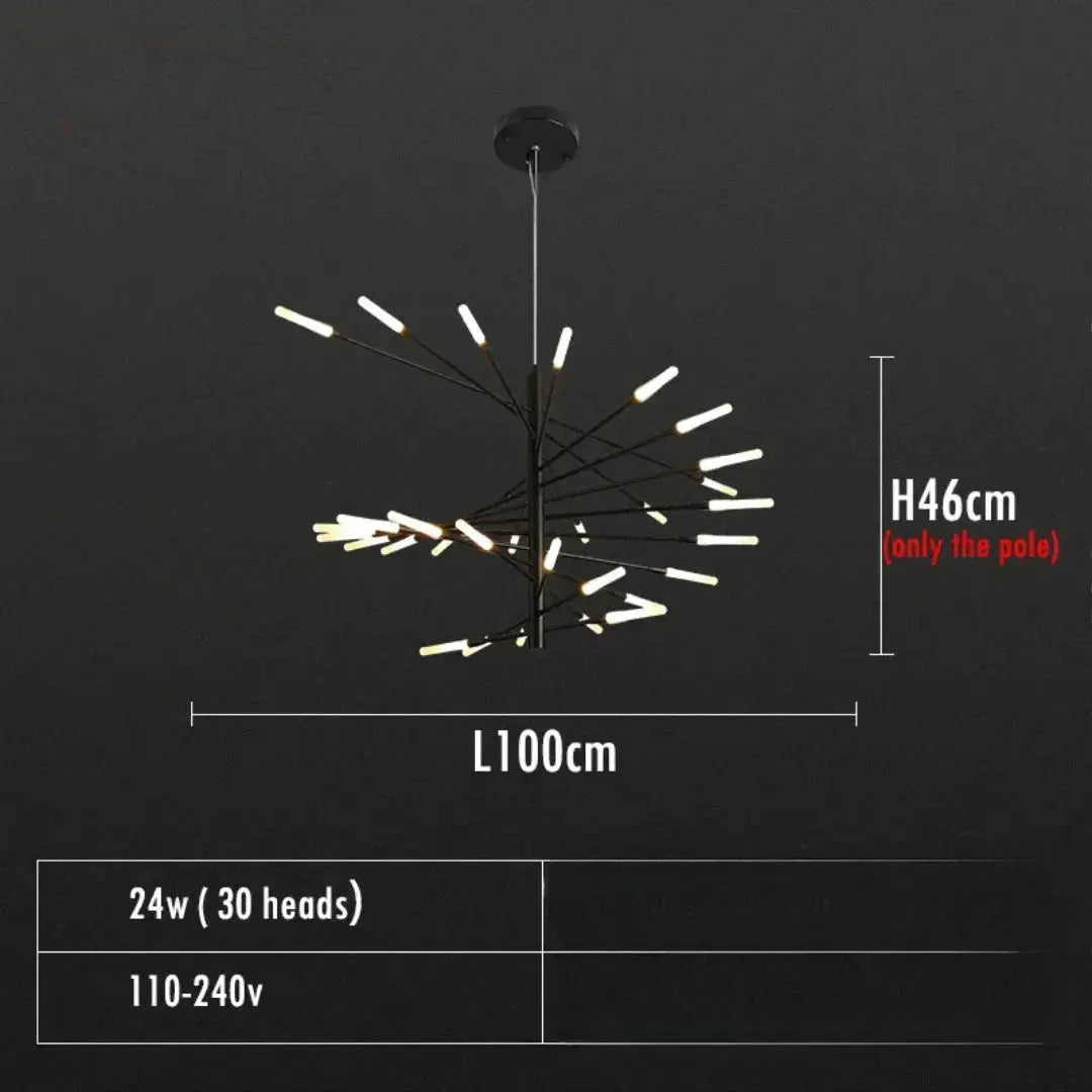 Alexander – Decorative Scandinavian fireworks style Dimmable LED Pendant Lamp Lampasa.com