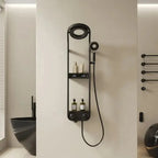 New Design Luxury Thermostatic Smart Rain Shower System with LED light, Digital Display and Swivel Shower Head SPINGAR.COM