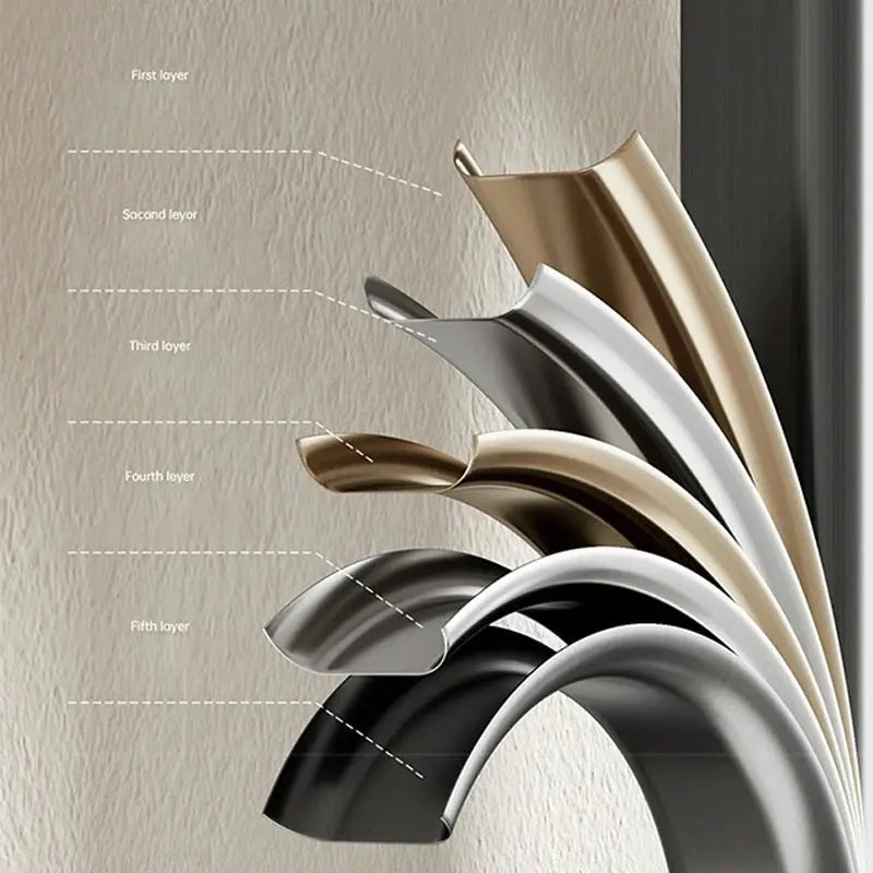 New Design Luxury Thermostatic Smart Rain Shower System with LED light, Digital Display and Swivel Shower Head SPINGAR.COM