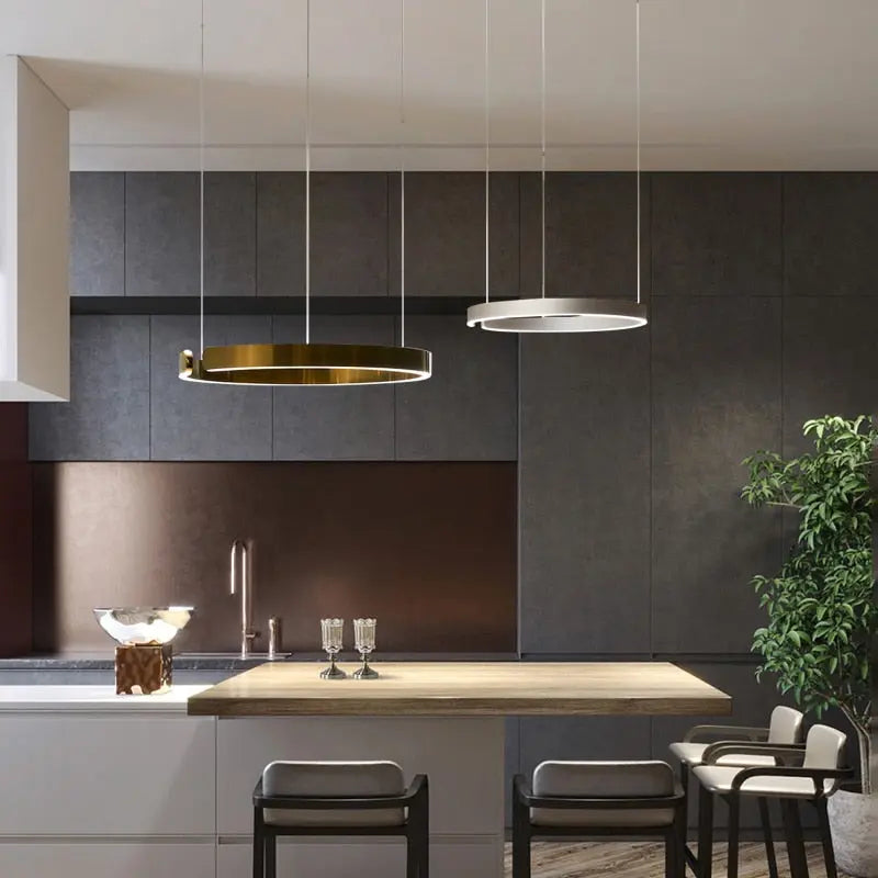 Modern Luxury Ring LED Pendant Lamp Alberte SPINGAR.COM