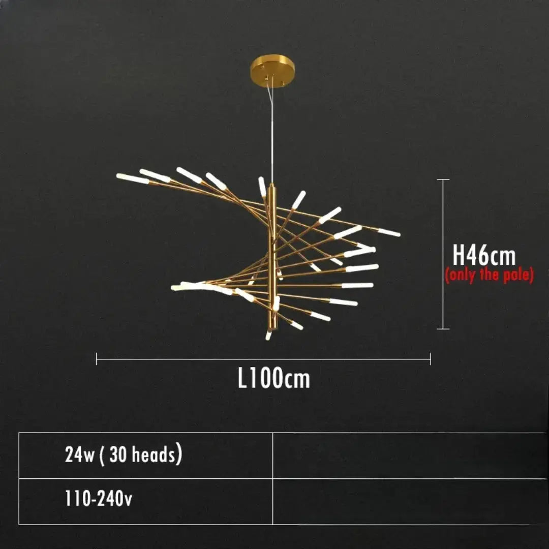 Alexander – Decorative Scandinavian fireworks style Dimmable LED Pendant Lamp Lampasa.com