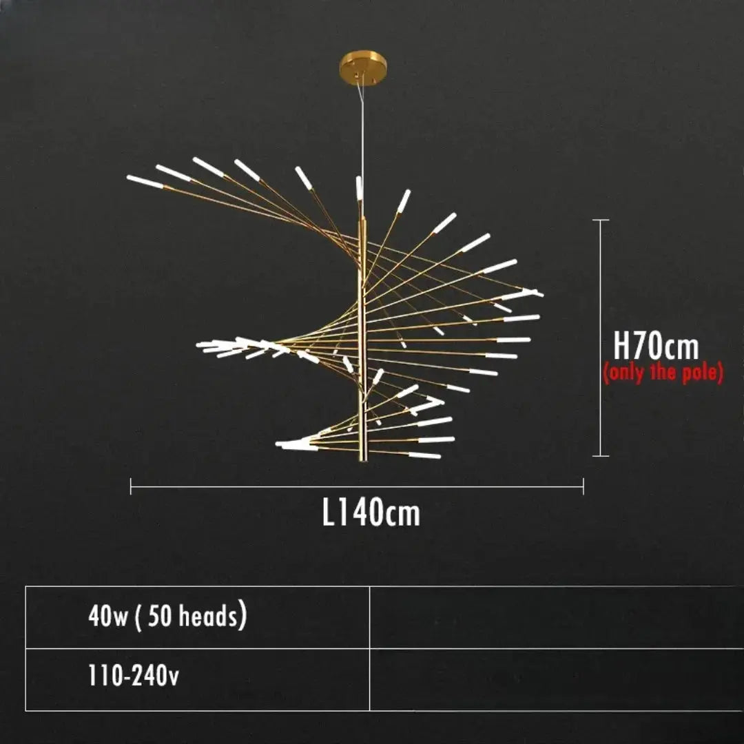 Alexander – Decorative Scandinavian fireworks style Dimmable LED Pendant Lamp Lampasa.com