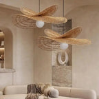 Greta – Handwoven Retro Rattan LED Pendant Light for Cozy Vintage Interiors Kozyled