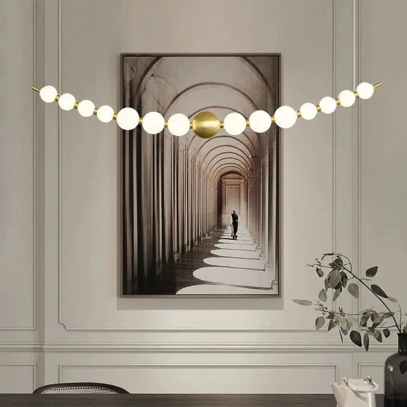 Postmodern Chain-shaped Scandinavian Kitchen Island/ bar LED Lamp Hermann SPINGAR.COM