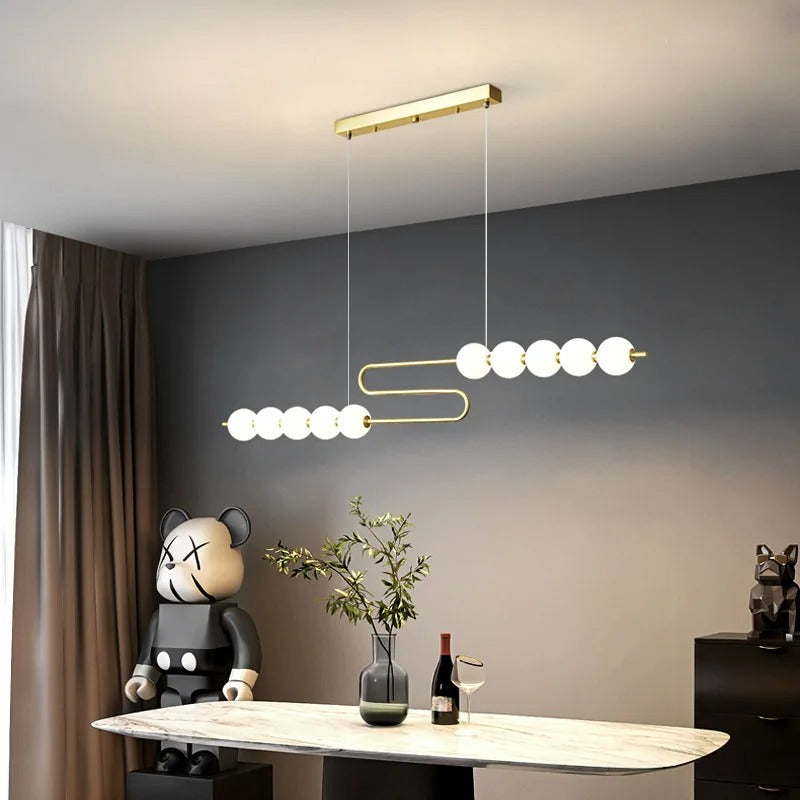 Postmodern Chain-shaped Scandinavian Kitchen Island/ bar LED Lamp Hermann