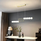 Postmodern Chain-shaped Scandinavian Kitchen Island/ bar LED Lamp Hermann SPINGAR.COM