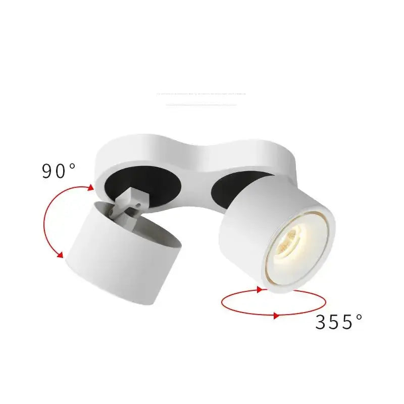 Dimmable Foldable Rotateable LED Spotlight - Milo Lampasa.com