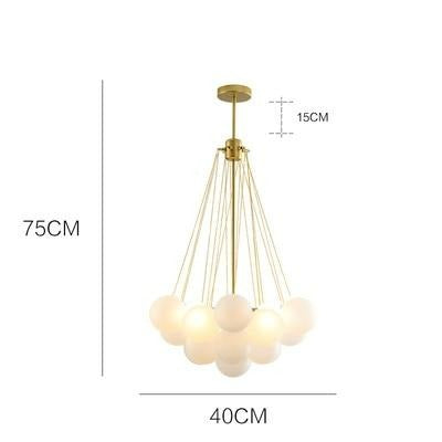Frosted Glass Ball LED Chandelier Eric ( OUTLET DEAL!)