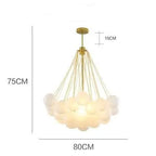 Frosted Glass Ball LED Chandelier Eric ( OUTLET DEAL!) SPINGAR.COM