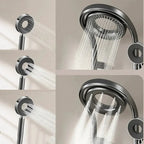 New Design Luxury Thermostatic Smart Rain Shower System with LED light, Digital Display and Swivel Shower Head SPINGAR.COM