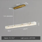 Heimir – Modern Luxury Dimmable LED Pendant Light with Marble Design for Dining Tables and Bars Kozyled.com