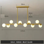 Modern Glass Ball LED Island Pendant lamp Niro™ Spingar.com