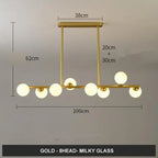 Modern Glass Ball LED Island Pendant lamp Niro™ Spingar.com