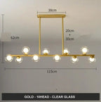 Modern Glass Ball LED Island Pendant lamp Niro™ Spingar.com