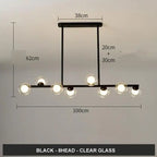 Modern Glass Ball LED Island Pendant lamp Niro™ Spingar.com