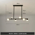 Modern Glass Ball LED Island Pendant lamp Niro™ Spingar.com