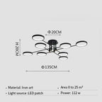 Modern Design LED Dimmable Ceiling Lamp Valdemar SPINGAR.COM
